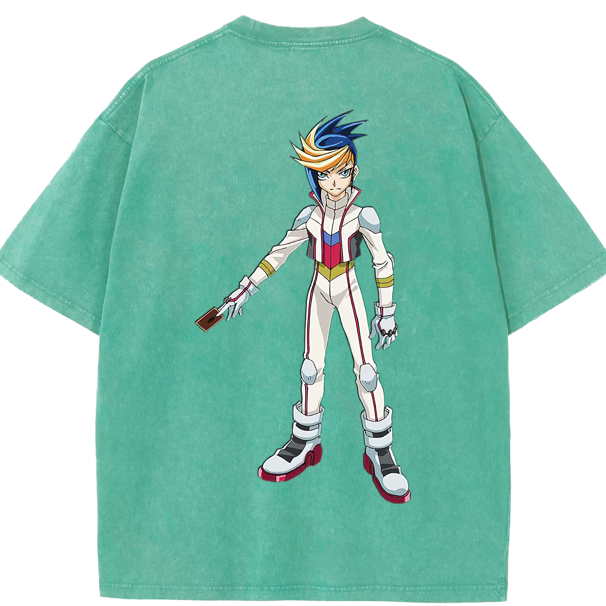 （画像用） 遊☆戯☆王 Yu-Gi-Oh! 綿100% ヴィンテージ風 半袖Tシャツ（背面プリント）